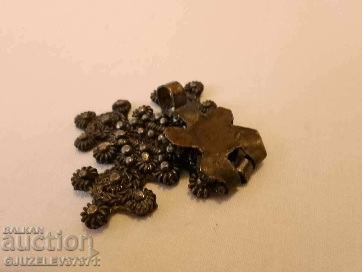 Ethiopian Orthodox Coptic Hinged Cross Antique Handcrafted - 6