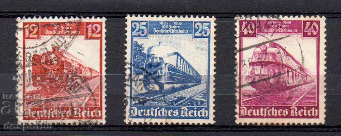 1935. Germany. Locomotives - 100 years of the German railway