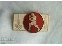 Badge Olympics Moscow 1980 - boxing