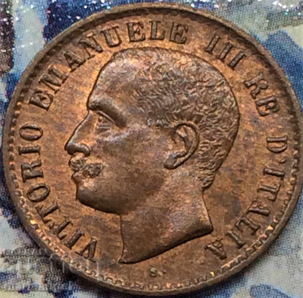 1 centesimo 1904 Italy Victor Emmanuel UNC lux