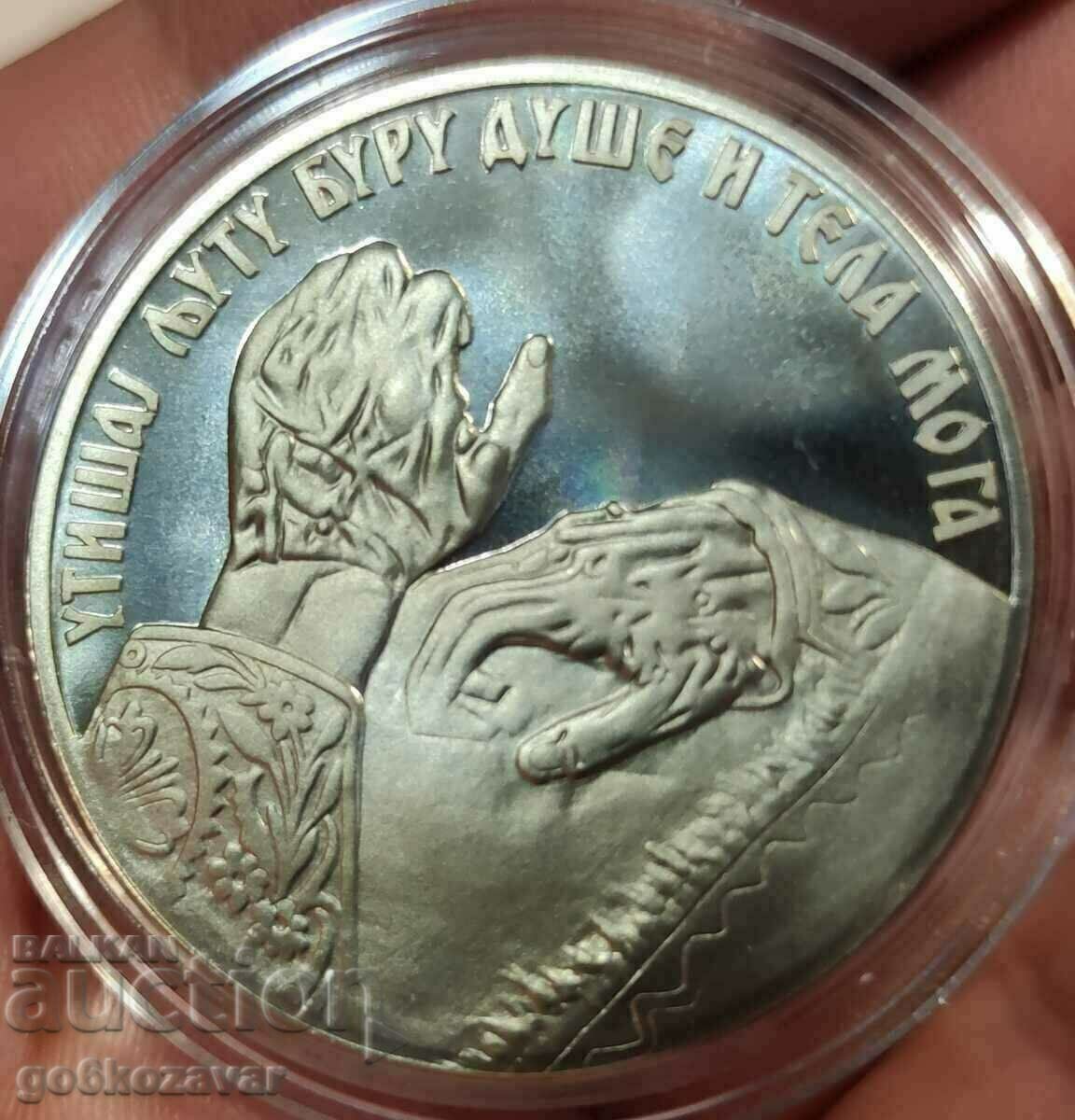 Югославия медал плакет 1989г UNC Proof