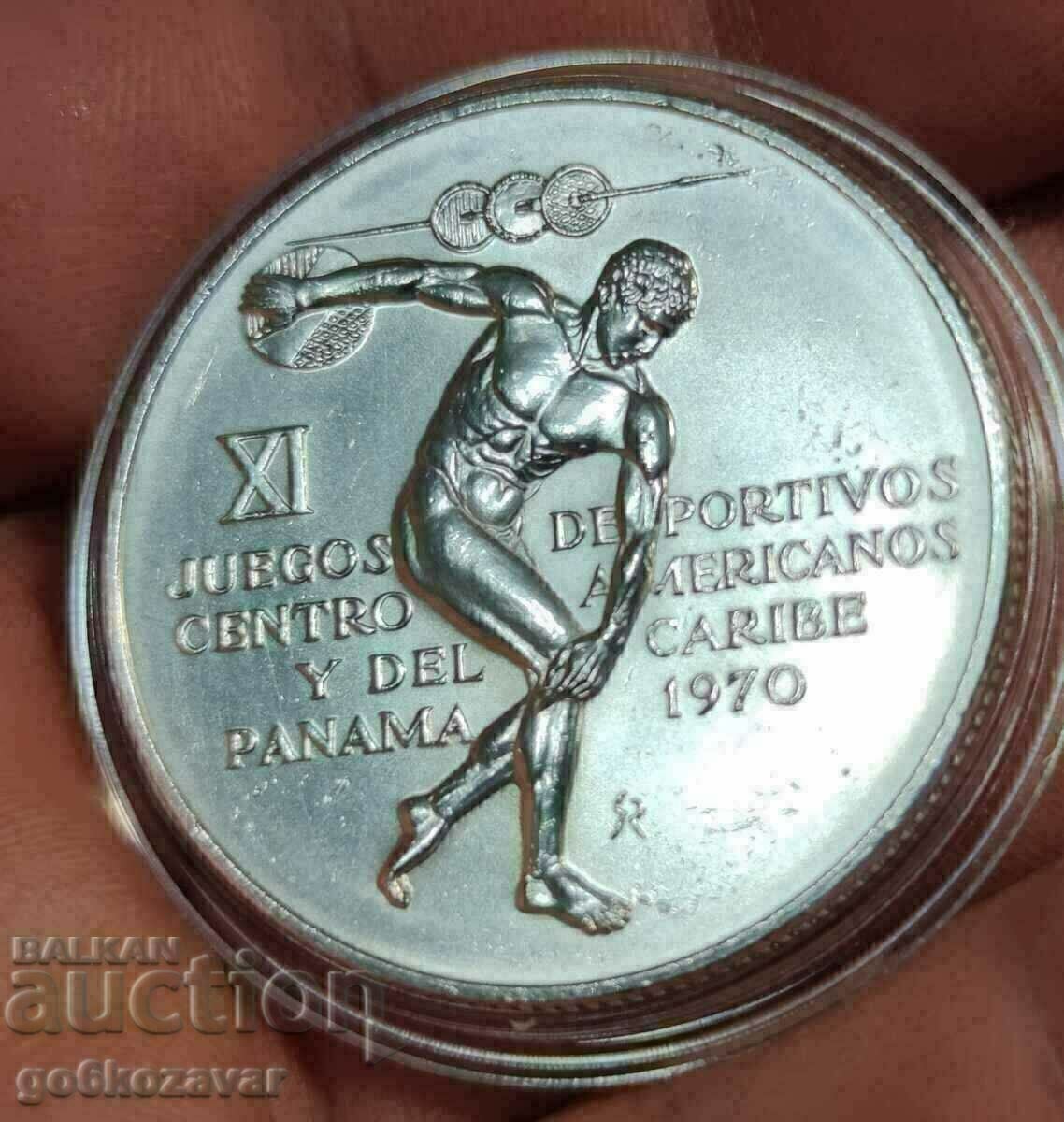 Panama 5 Balboa 1970 Silver 0.925 UNC with price 139.00 BGN | € 71.07 Panama 5 Balboa 1970 Silver 0.925 UNC with price 139.00 BGN | € 71.07