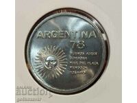 Argentina 1000 Pesos 1977 Argint UNC