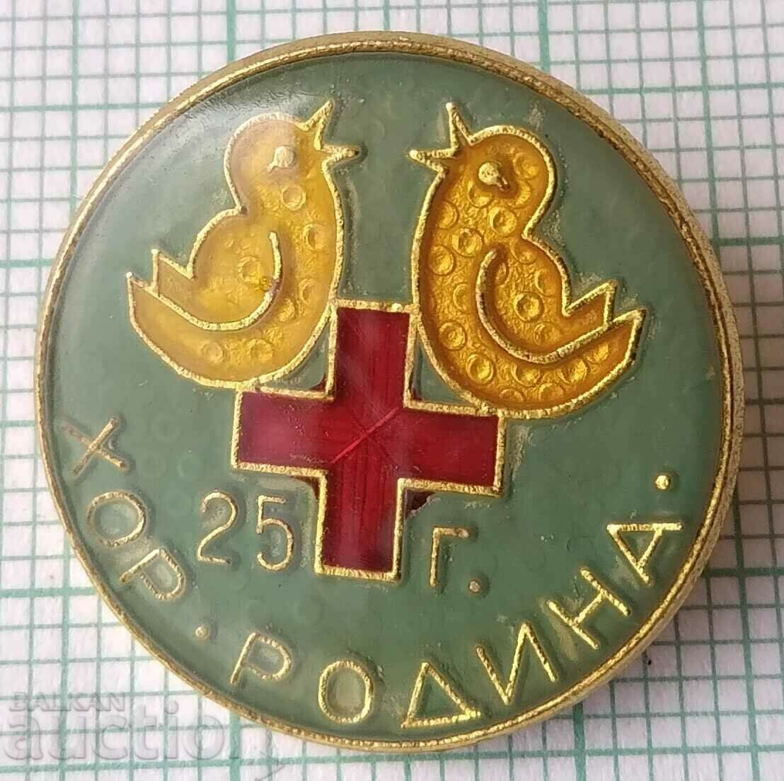 13782 Badge - 25th choir Rodina - Red Cross