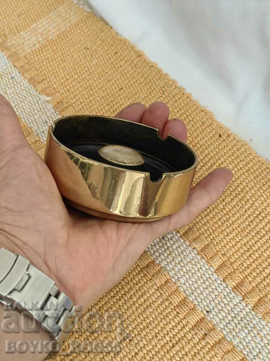 Rare Old Solid Bronze Ashtray - 5 Rare Old Solid Bronze Ashtray - 5