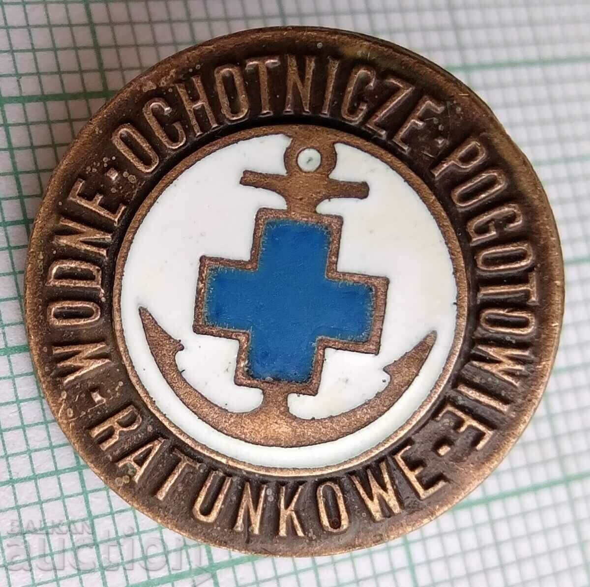 13795 - Water rescue service Poland - bronze enamel screw