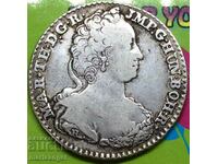 Austrian Netherlands 1752 1/4 ducat M. Theresia Ag