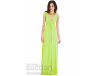 Μαξι Φόρεμα με ντραπέ Grecian Column D1356e Lime