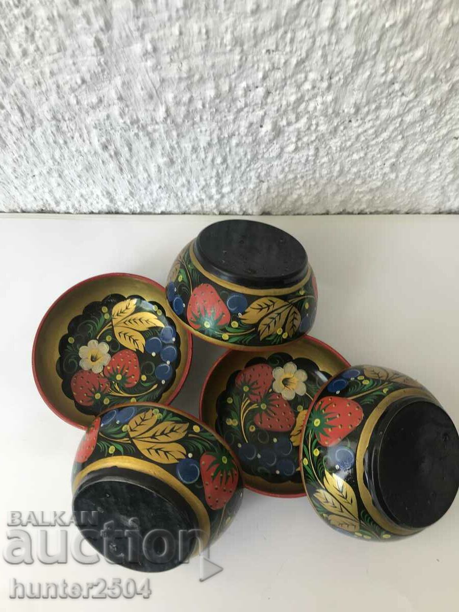 Bowls-5 pieces, 8/3 cmUSSR, wood with price € 10.95 | 21.42 BGN