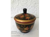 Захарница с капак-10/8см СССР,дърво