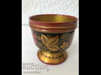 Cup-8.5/8.5 cm. USSR, wood
