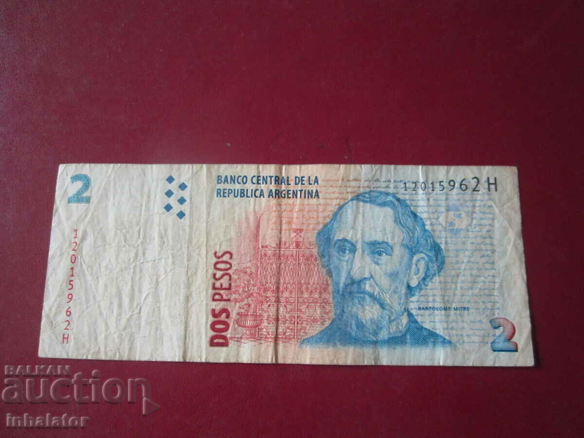 2 πέσος Αργεντινή 2012