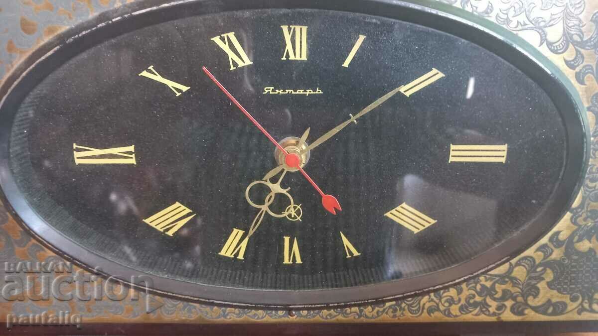 AMBER TABLE CLOCK with price 25.00 BGN | € 12.78