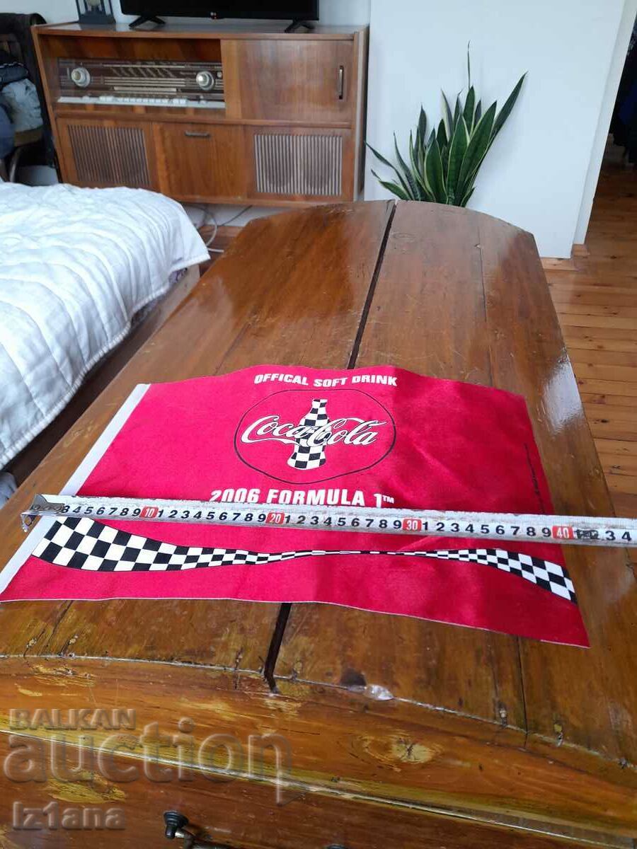 Auction Old flag Coca Cola flag, Coca Cola F1 Turkish GP 2006 Auction Old flag Coca Cola flag, Coca Cola F1 Turkish GP 2006
