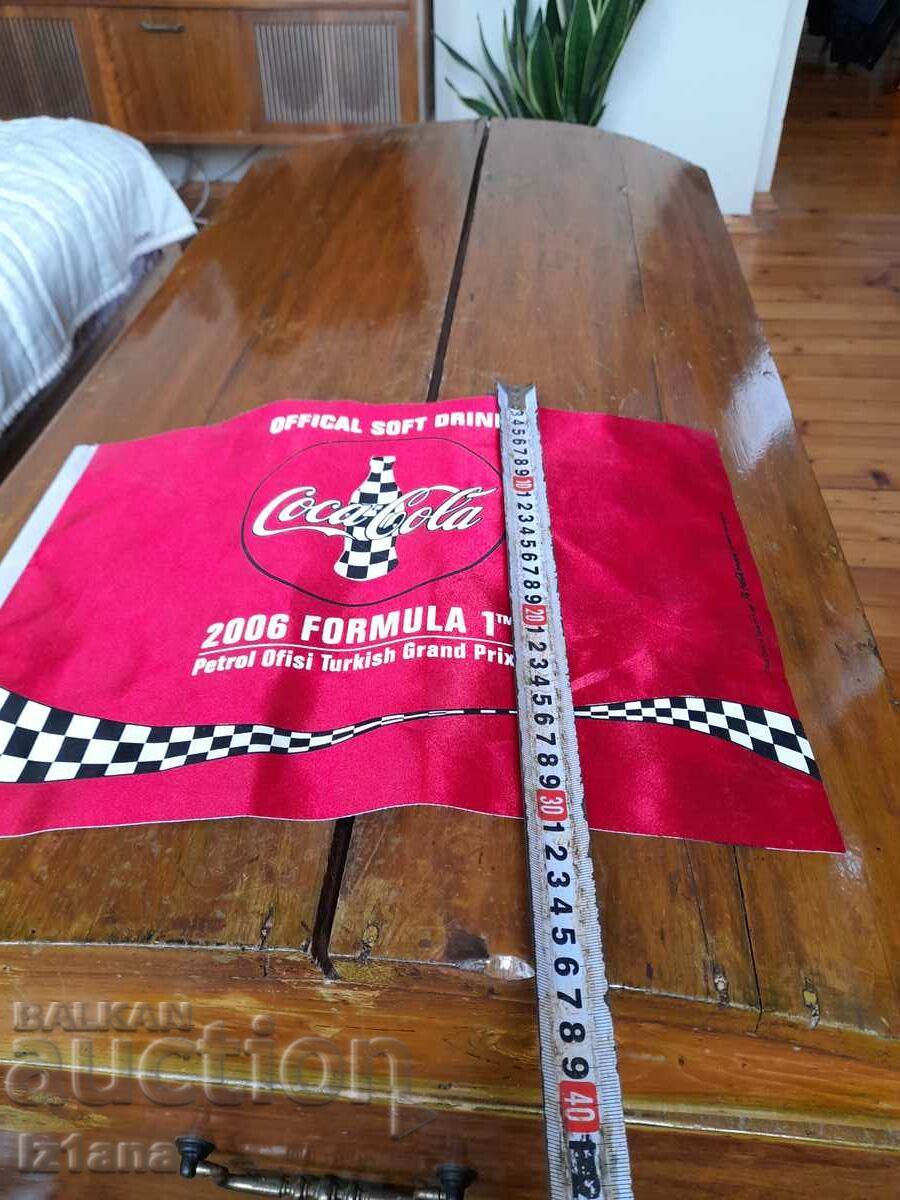 Delivery of Old flag Coca Cola flag, Coca Cola F1 Turkish GP 2006 Delivery of Old flag Coca Cola flag, Coca Cola F1 Turkish GP 2006