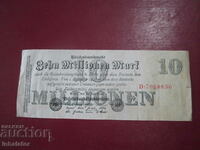 10 Милиона  Марки 1923 год  REICHSBANKNOTE - 19.5 - 8.5 см