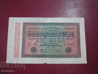 20,000 Marks 1923 REICHSBANKNOTE - 16 - 8.5 cm