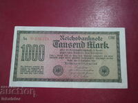 1000 Marks 1922 REICHSBANKNOTE - 16 - 8.5 cm