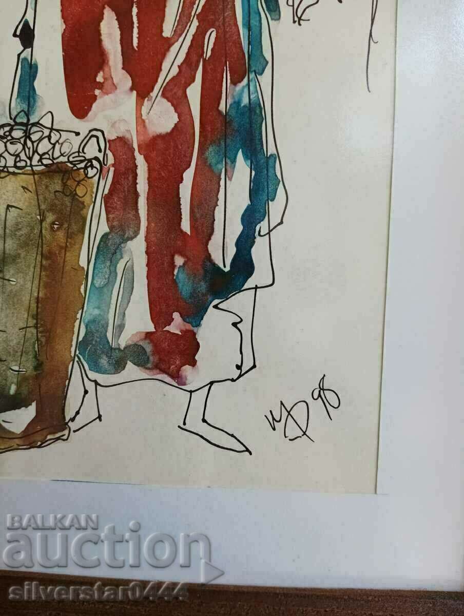 Painting Ivan Filchev-Grozdober 1998 with price 120.00 BGN | € 61.36 Painting Ivan Filchev-Grozdober 1998 with price 120.00 BGN | € 61.36