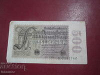 500 million marks 1923 REICHSBANKNOTE - 15.5 - 8.5 cm