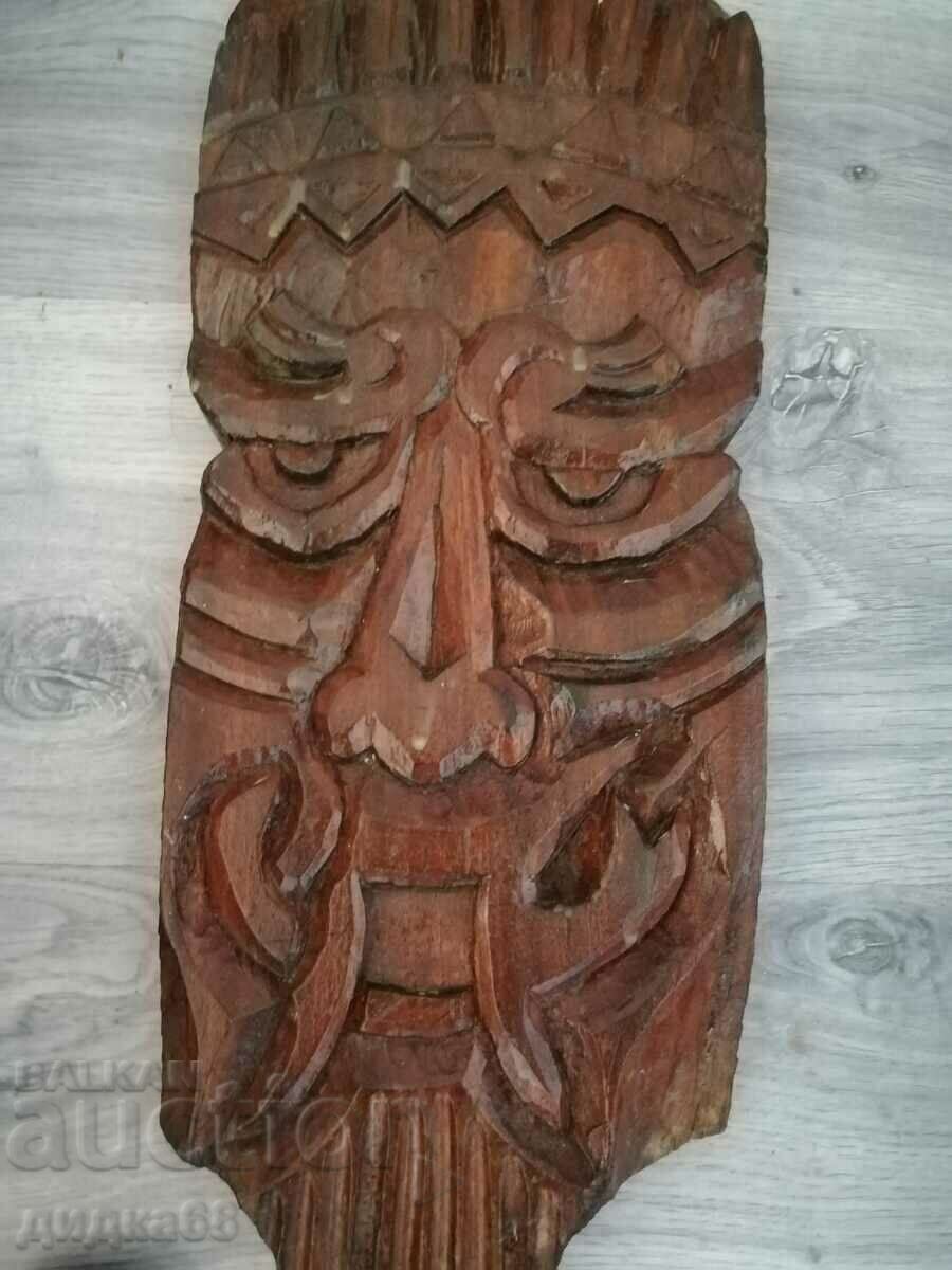 Delivery of Handmade wood carving, mask, panel. Unknown Bulgarian author Delivery of Handmade wood carving, mask, panel. Unknown Bulgarian author