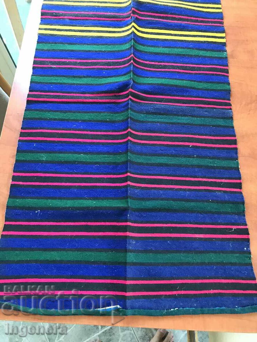 WOOL WOVEN ANTIQUE ETHNIC APRON WITHOUT STRAPS - 5