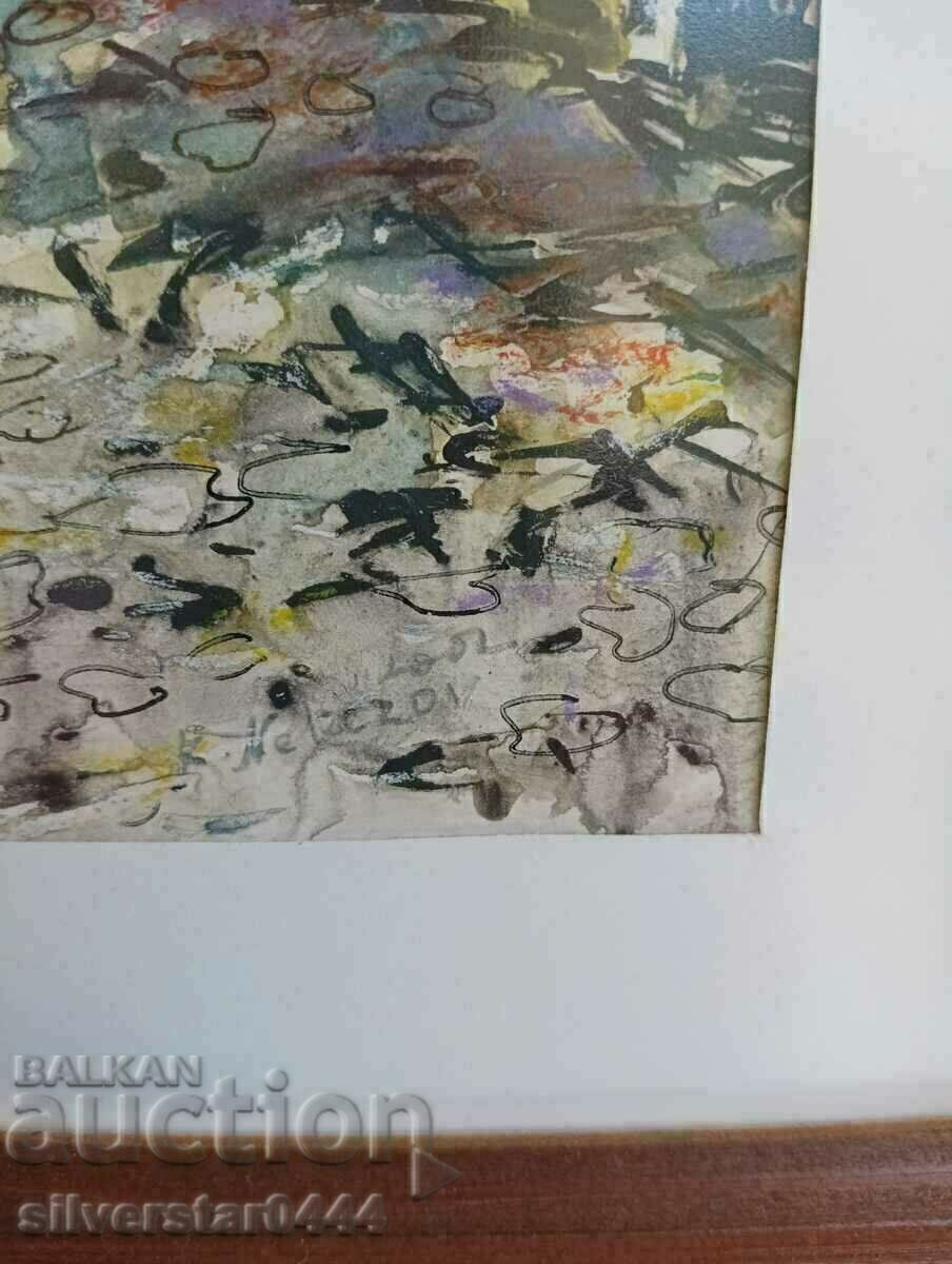 Pictură de Krastyu Nekezov-Burning-Nessebar-2002. cu preț € 70.00 | 136.91 BGN