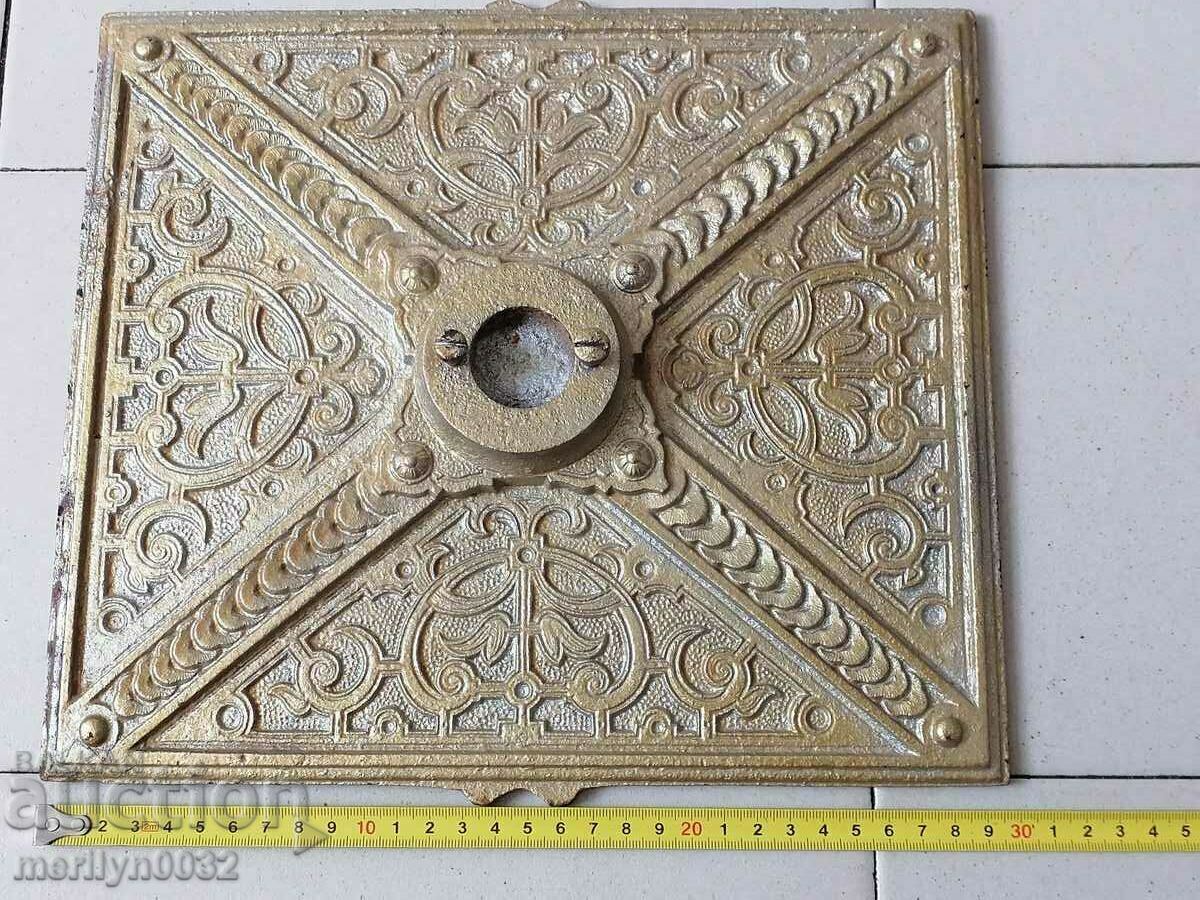 Auction Two early 19th century embossed cast iron printing press plates Auction Two early 19th century embossed cast iron printing press plates