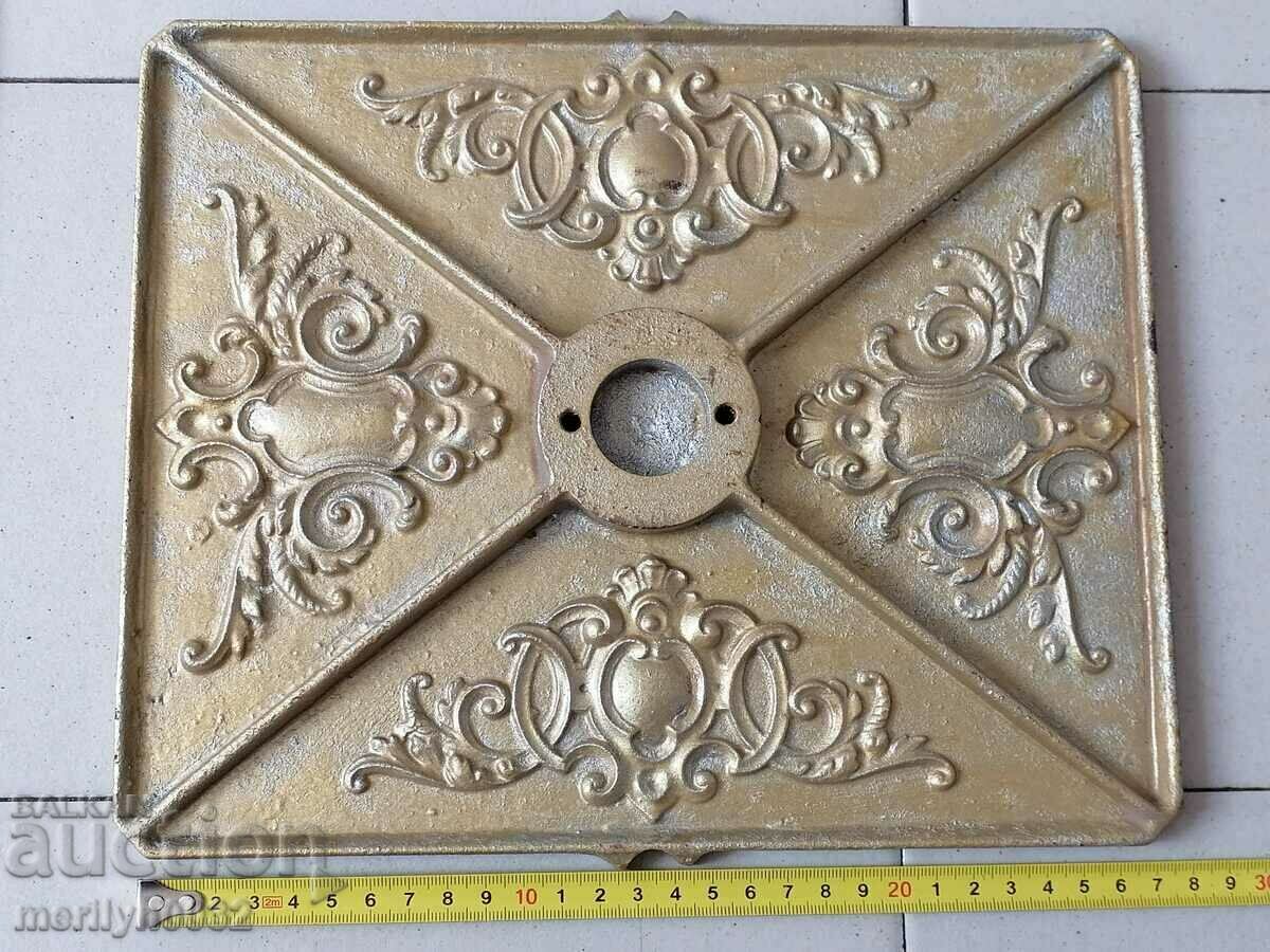 Two early 19th century embossed cast iron printing press plates - 5 Two early 19th century embossed cast iron printing press plates - 5