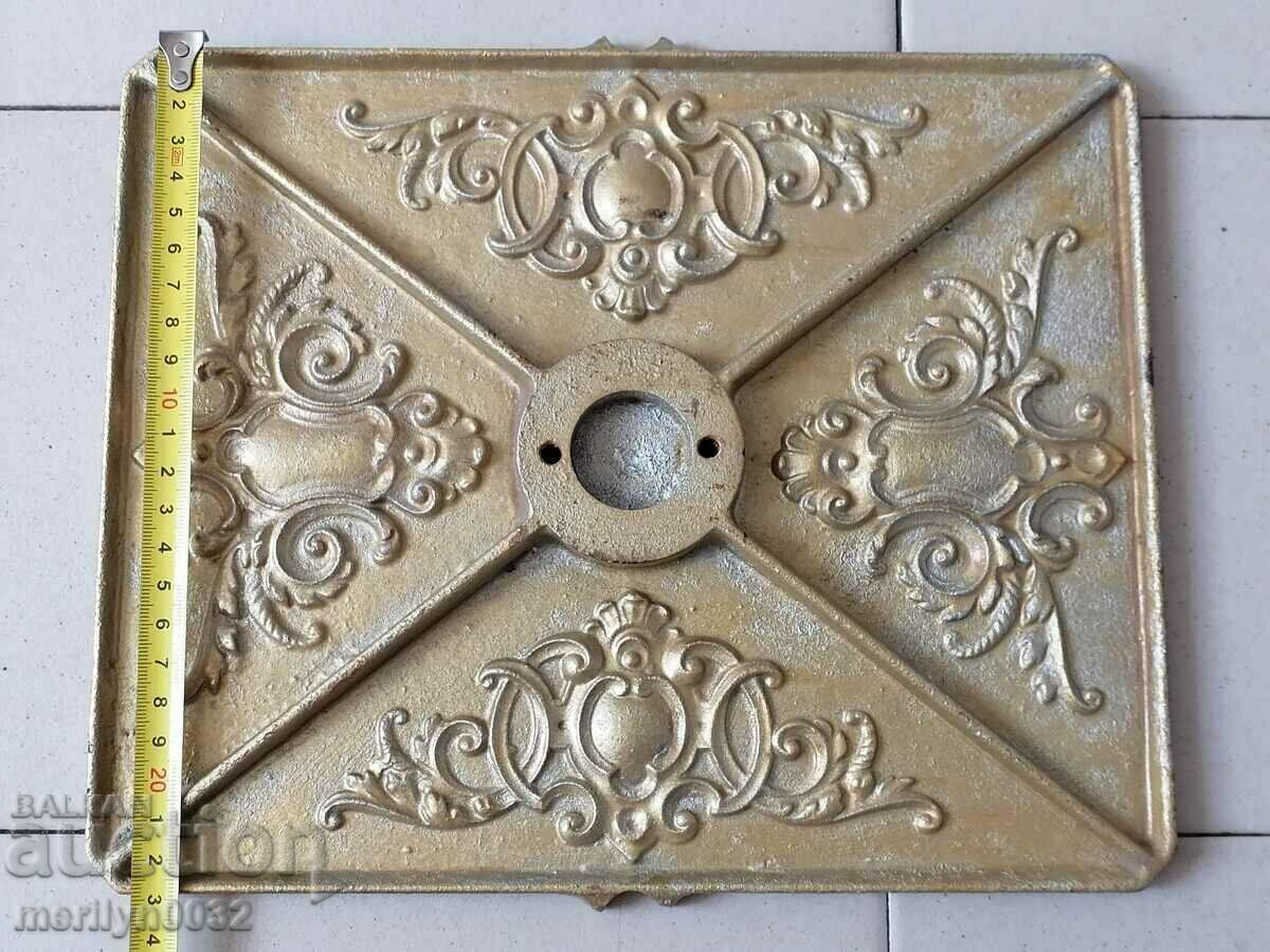 Two early 19th century embossed cast iron printing press plates - 6 Two early 19th century embossed cast iron printing press plates - 6