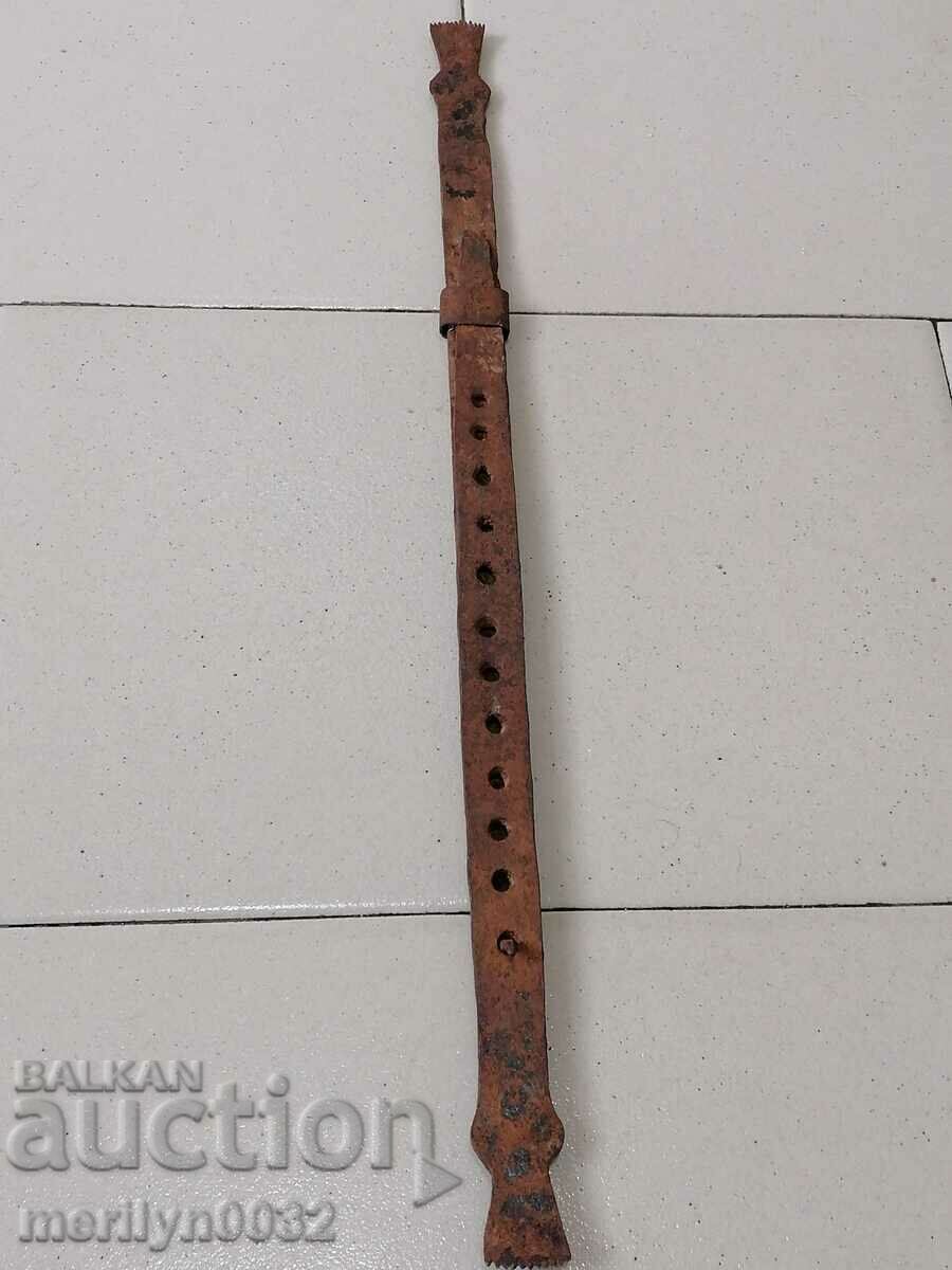 Old wrought yardstick, wrought iron, cloth yardstick, measure - 5 Old wrought yardstick, wrought iron, cloth yardstick, measure - 5