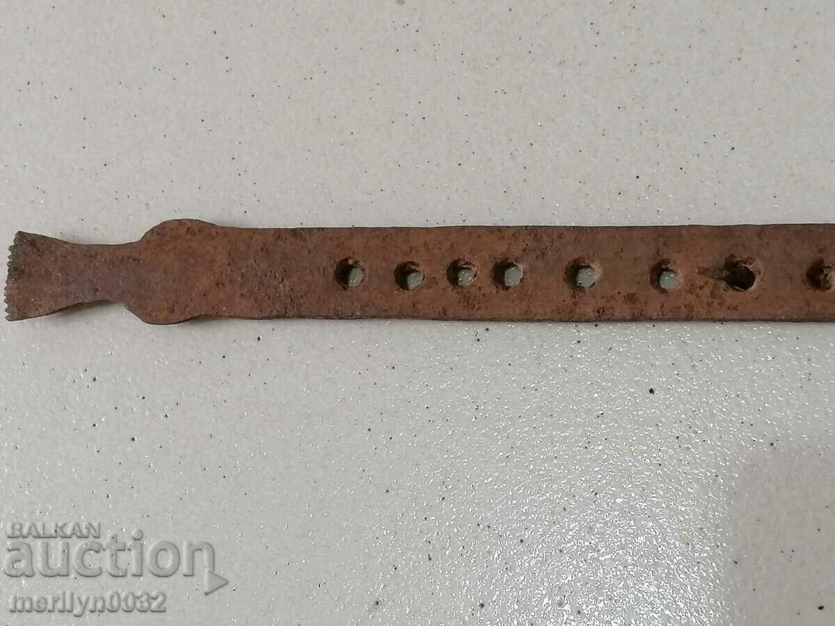 Licitație Vechi forjat unitate de măsură, din fier forjat, o măsură de măsură pânză Licitație Vechi forjat unitate de măsură, din fier forjat, o măsură de măsură pânză