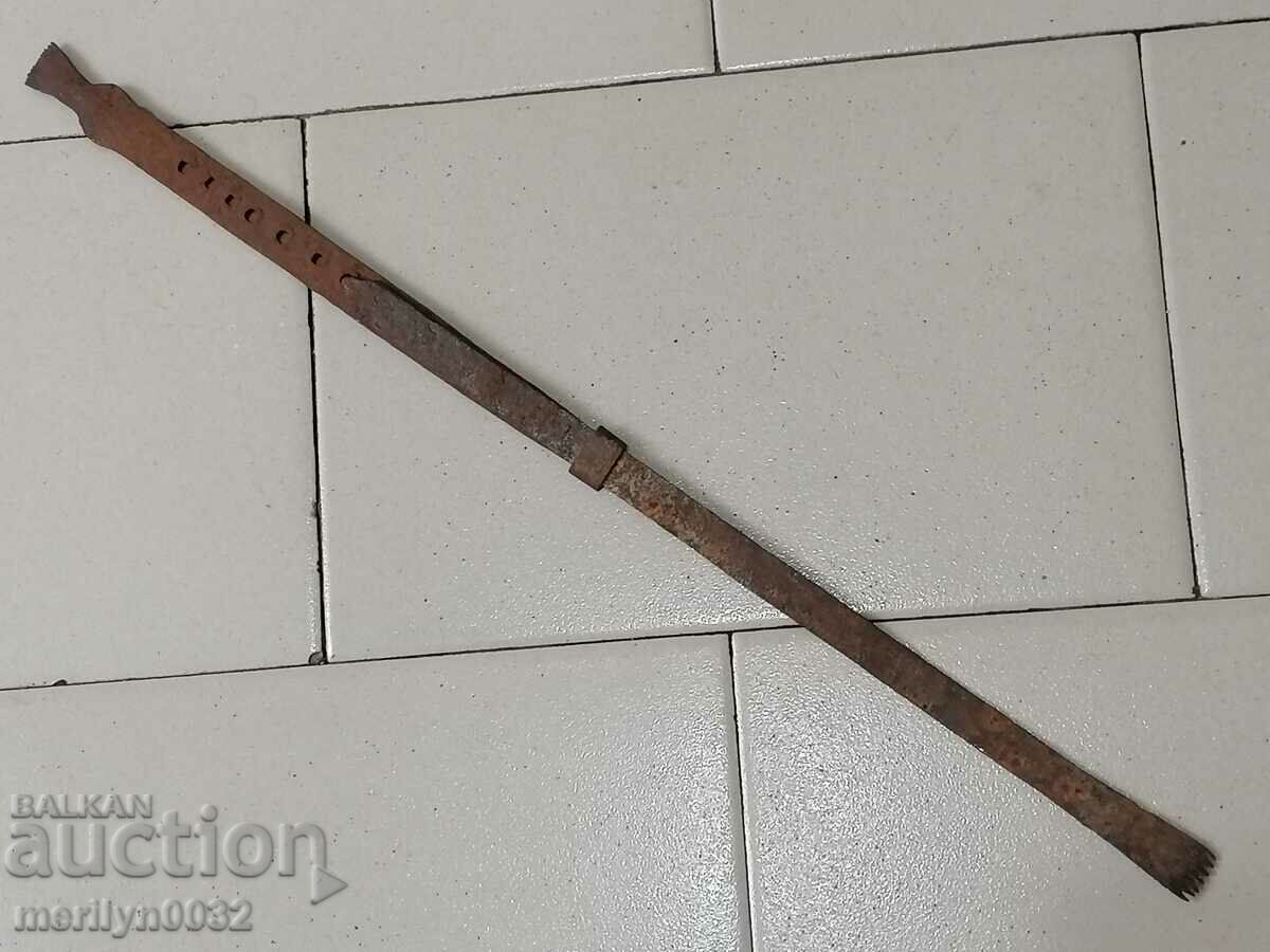 Vechi forjat unitate de măsură, din fier forjat, o măsură de măsură pânză - 7 Vechi forjat unitate de măsură, din fier forjat, o măsură de măsură pânză - 7