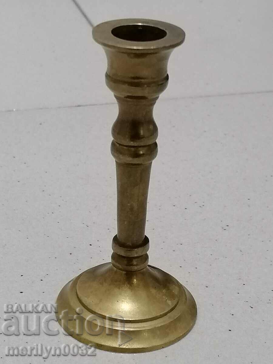 Sfeșnic vechi din bronz decor minion lumânare lampă