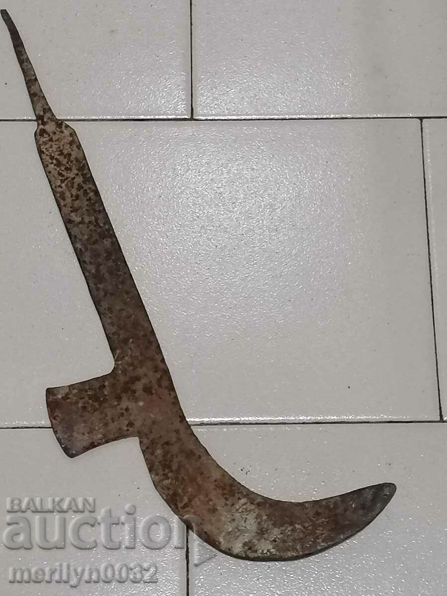 An old tool, an instrument, a hand forged cutter, a chopper, a machete - 5 An old tool, an instrument, a hand forged cutter, a chopper, a machete - 5