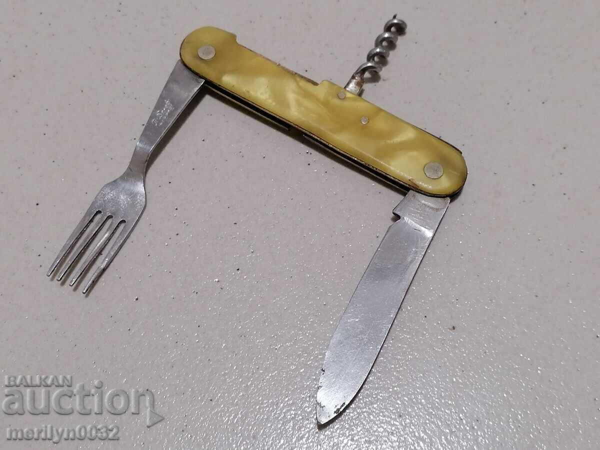 Old leg, fork, corkscrew, knife with price 36.00 BGN | € 18.41