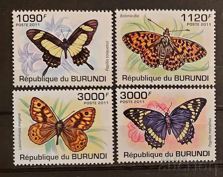 Μπουρούντι 2011 Πανίδα / Ζώα / Πεταλούδες 8 € MNH