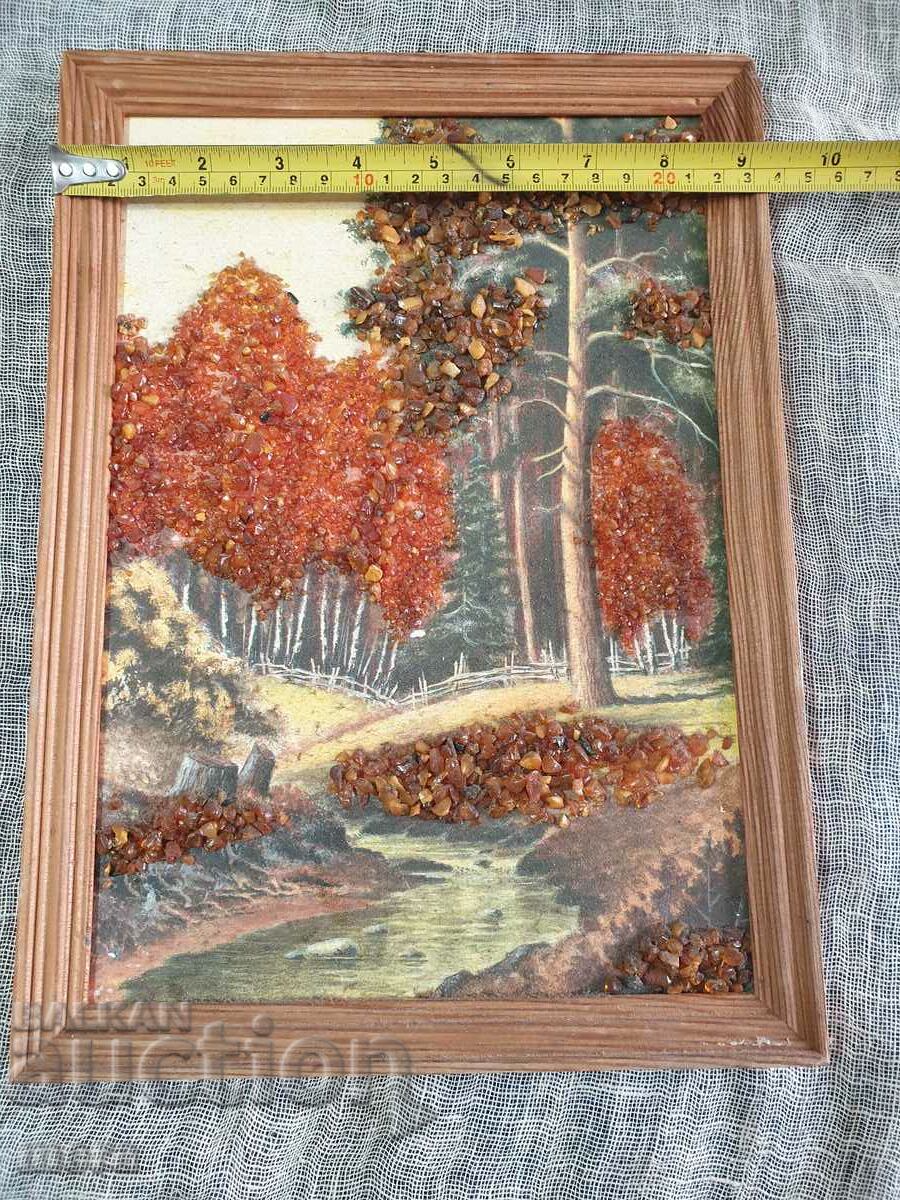 Delivery of Autumn landscape with raw amber Delivery of Autumn landscape with raw amber