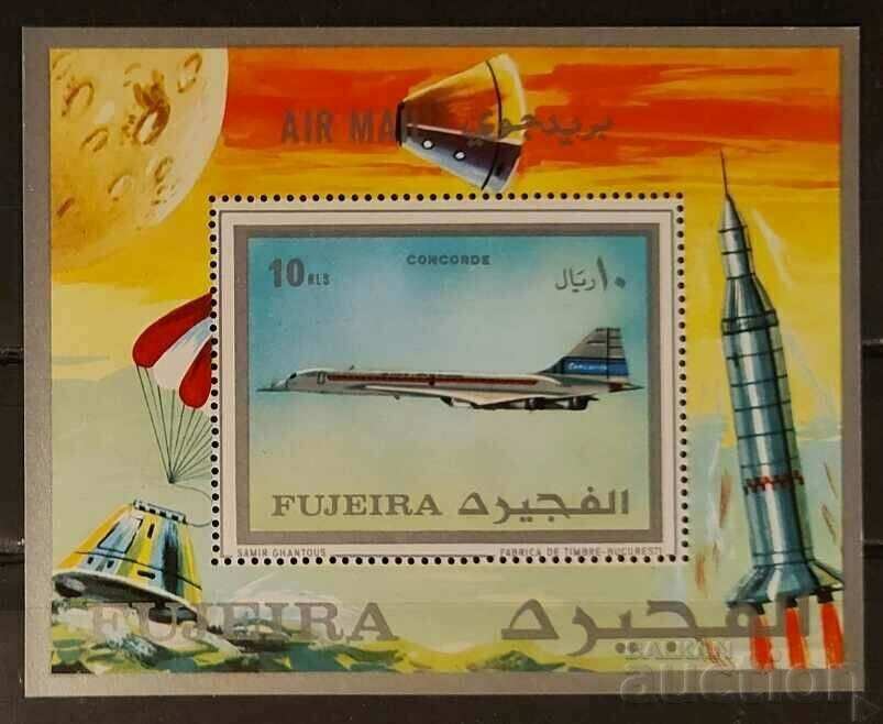 Fujairah 1971 Space/Aircraft Block MNH