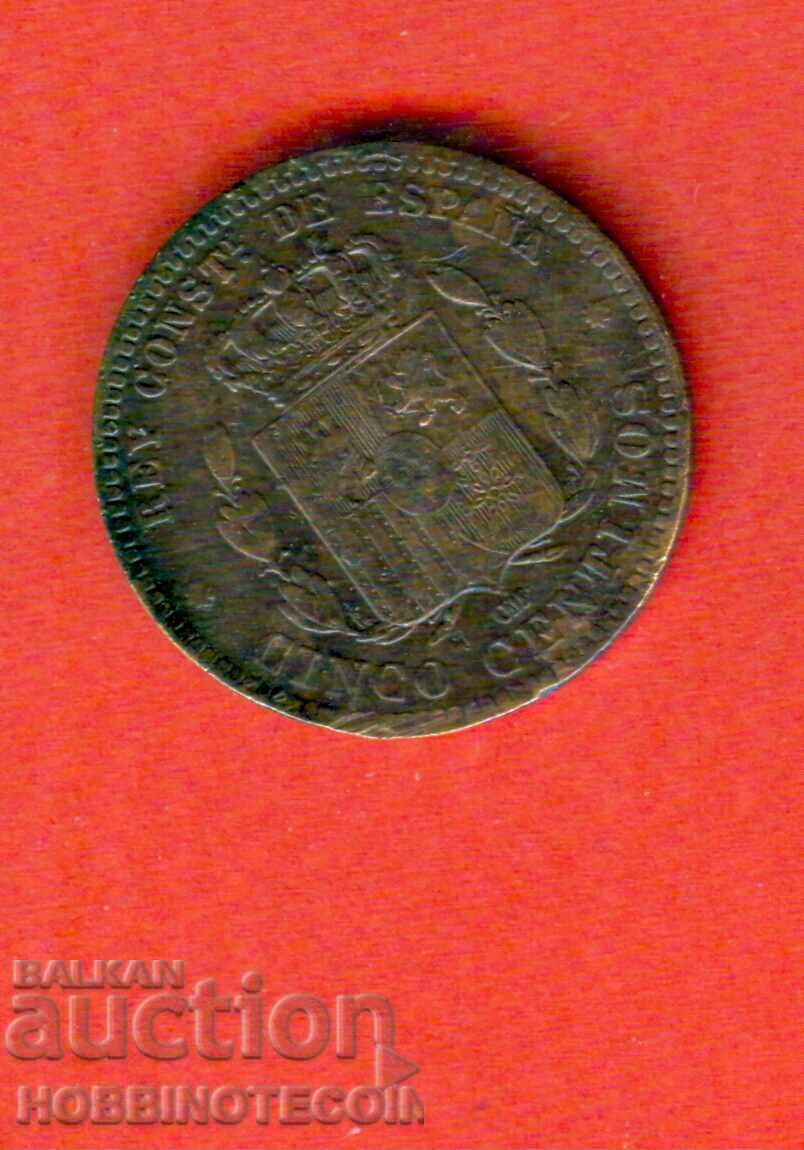 SPAIN SPAIN - 5 Centimos issue - issue 1878