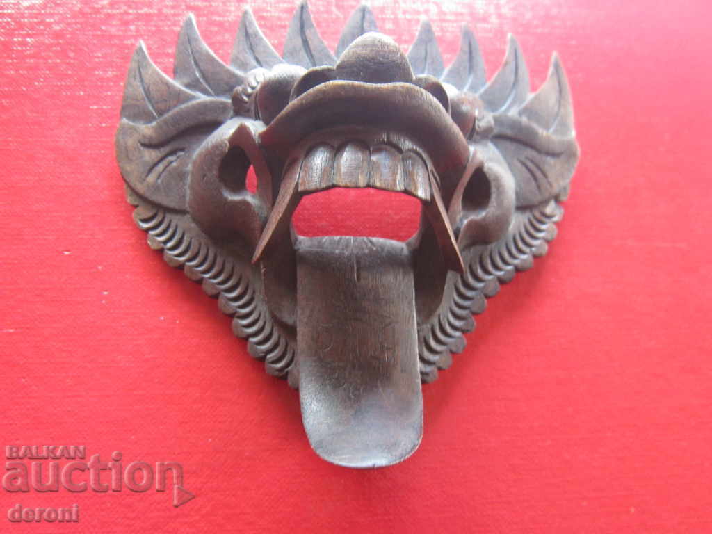 Auction Ritual wooden mask devil demon Auction Ritual wooden mask devil demon