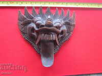 Ritual wooden mask devil demon