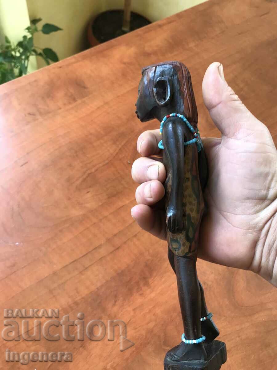 Delivery of FIGURE WOOD PLASTIC CARVING STATUETTE SCULPTURE EBONY