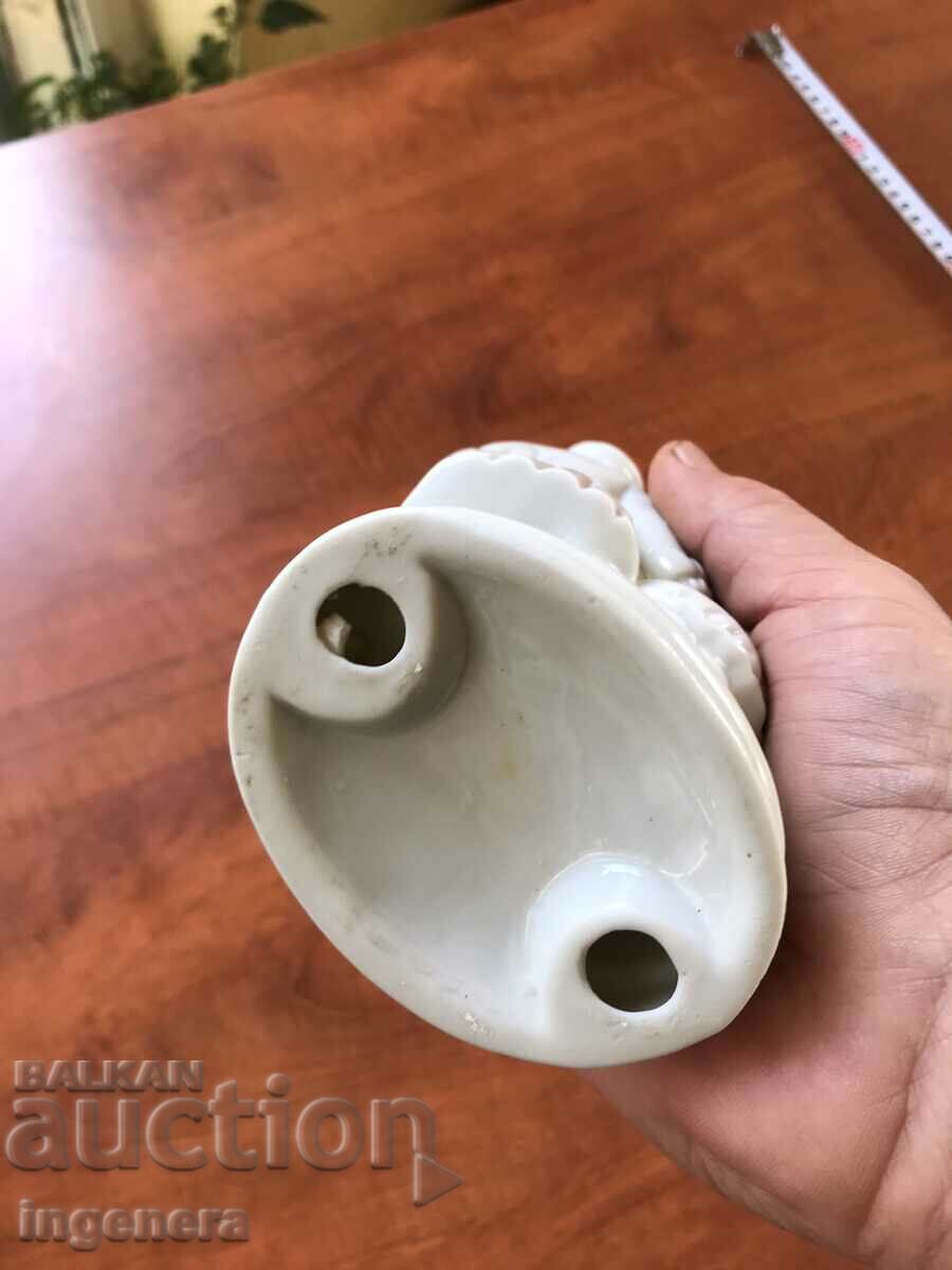 PORCELAIN FIGURE STATUTE GOLD - 6