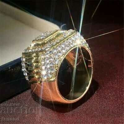 Auction Men's ring with white topaz Auction Men's ring with white topaz