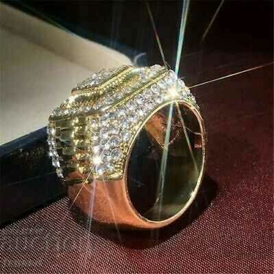 Auction Men's ring with white topaz Auction Men's ring with white topaz