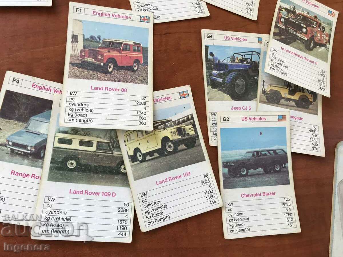 RETRO CAR COLLECTION CARDS TT DATA DECK with price 18.00 BGN | € 9.20
