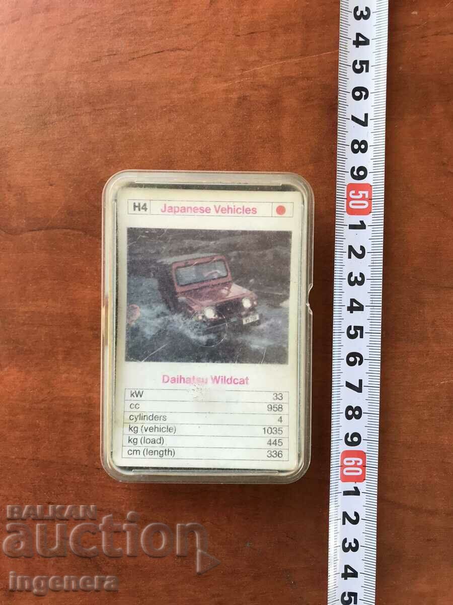 Delivery of RETRO CAR COLLECTION CARDS TT DATA DECK