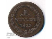 Белгия - 1823 - жетон, фиктивна валута - Антверпен