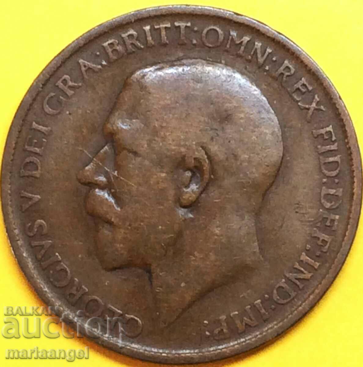 Marea Britanie 1 Penny 1911 30 mm George V Bronz
